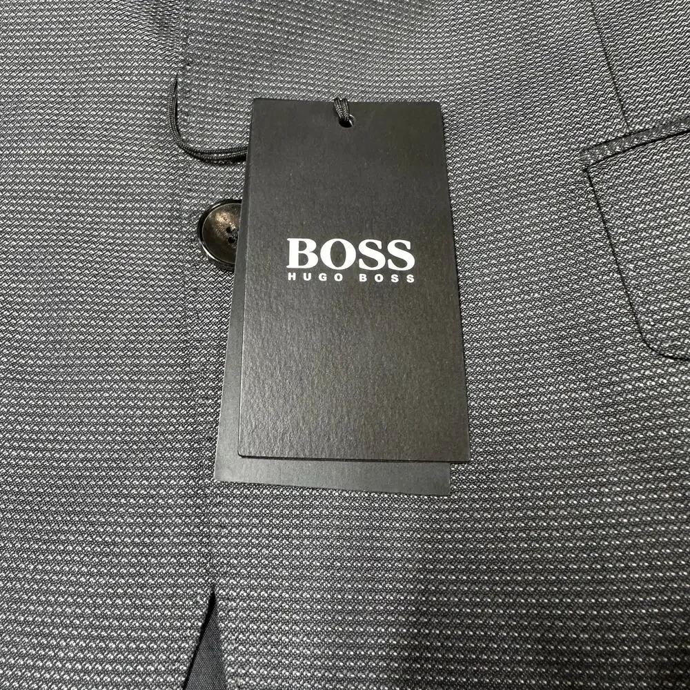Boss by Hugo Boss NWT Men's Huge6 Slim Fit Blazer Size 36R Gray Virgin Wool